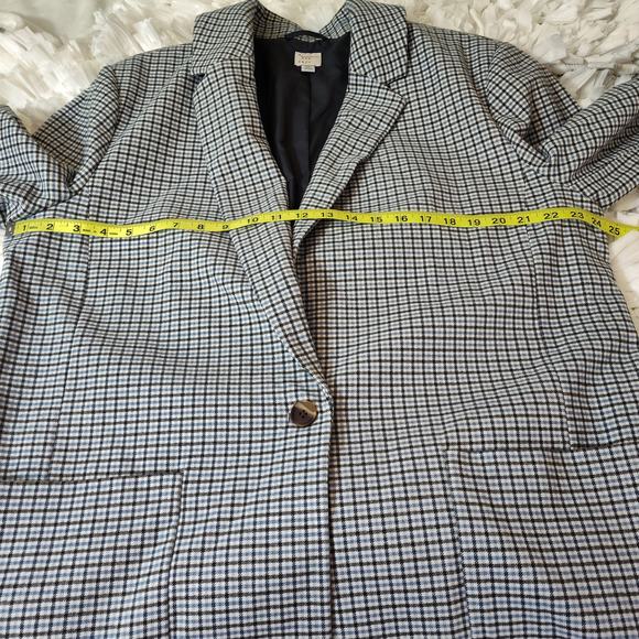 A NEW DAY PLAID BLAZER COAT WOMEN XXL DRESSY CASUAL CURVY PLUS THICK LONG JACKET - Picture 15 of 17